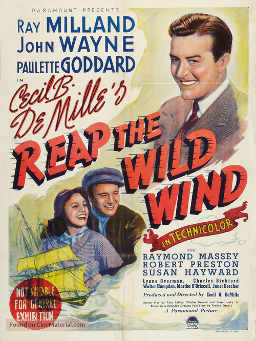 Reap the Wild Wind - Australian Movie Poster