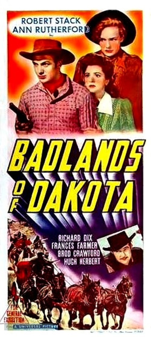 Badlands of Dakota - Australian Movie Poster