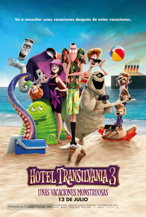 Hotel Transylvania 3: Summer Vacation - Spanish Movie Poster