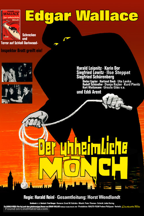 Der unheimliche M&ouml;nch - German Movie Poster