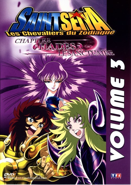 &quot;Saint Seiya: The Hades Chapter - Sanctuary&quot; - French DVD movie cover