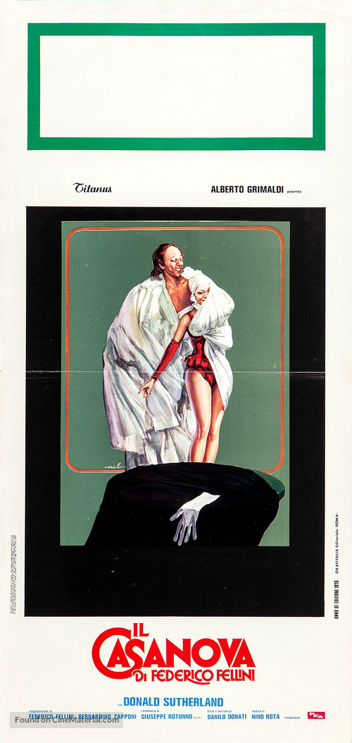 Il Casanova di Federico Fellini - Italian Movie Poster