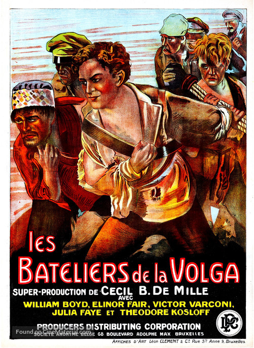 The Volga Boatman - Belgian Movie Poster