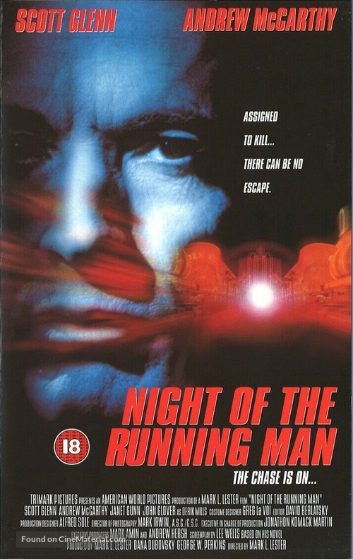 Night of the Running Man - British VHS movie cover