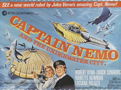 Captain Nemo and the Underwater City - British Movie Poster