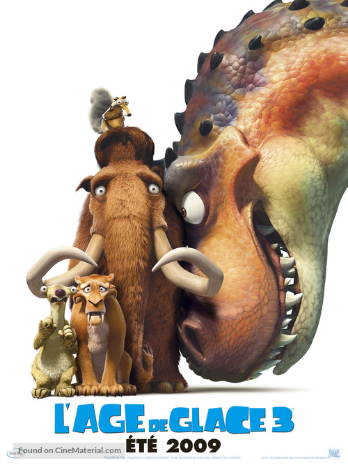 Ice Age: Dawn of the Dinosaurs - French Movie Poster