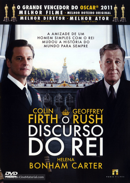 The King&#039;s Speech - Brazilian DVD movie cover