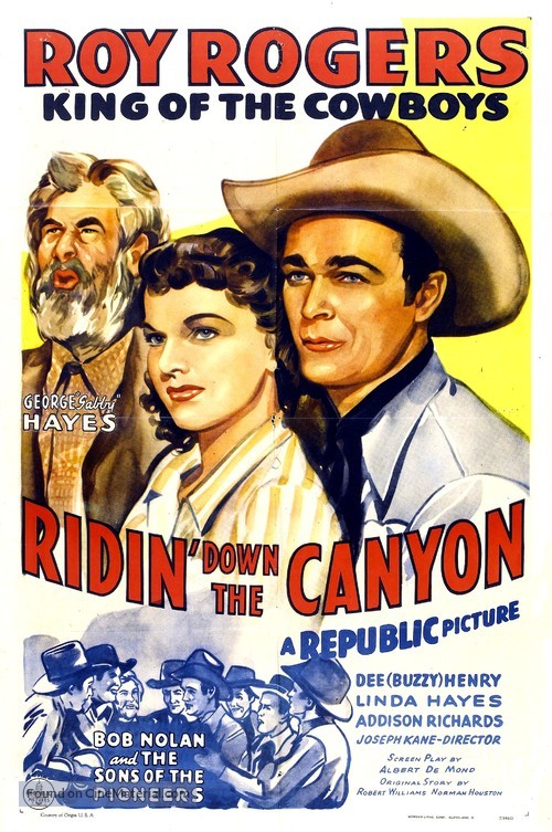 Ridin&#039; Down the Canyon - Theatrical movie poster
