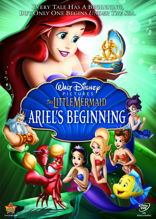 The Little Mermaid: Ariel&#039;s Beginning - DVD movie cover