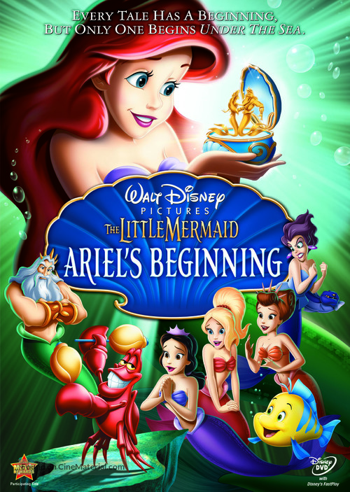 The Little Mermaid: Ariel&#039;s Beginning - DVD movie cover