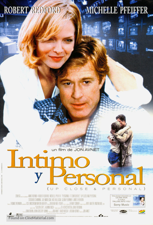 Up Close &amp; Personal - Spanish Movie Poster