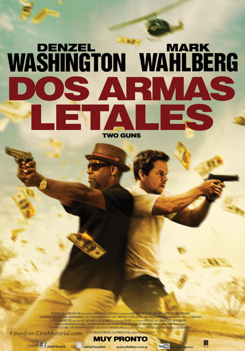 2 Guns - Argentinian Movie Poster