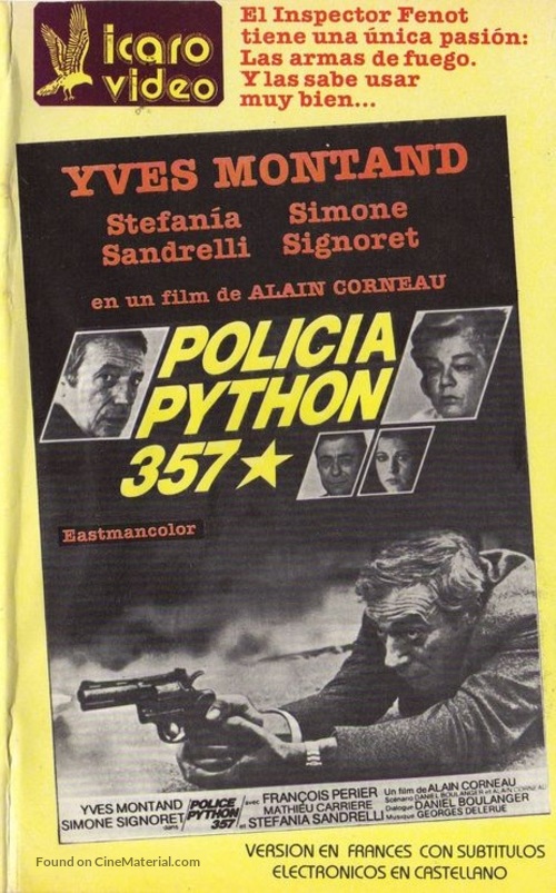 Police Python 357 - Argentinian VHS movie cover
