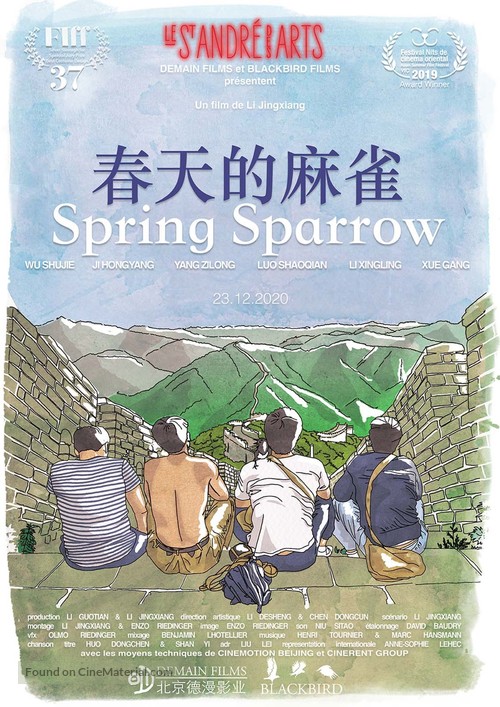 Spring Sparrow (Chun Tian De Ma Que) - French Movie Poster