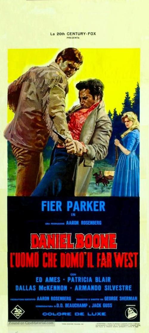 Daniel Boone: Frontier Trail Rider - Italian Movie Poster