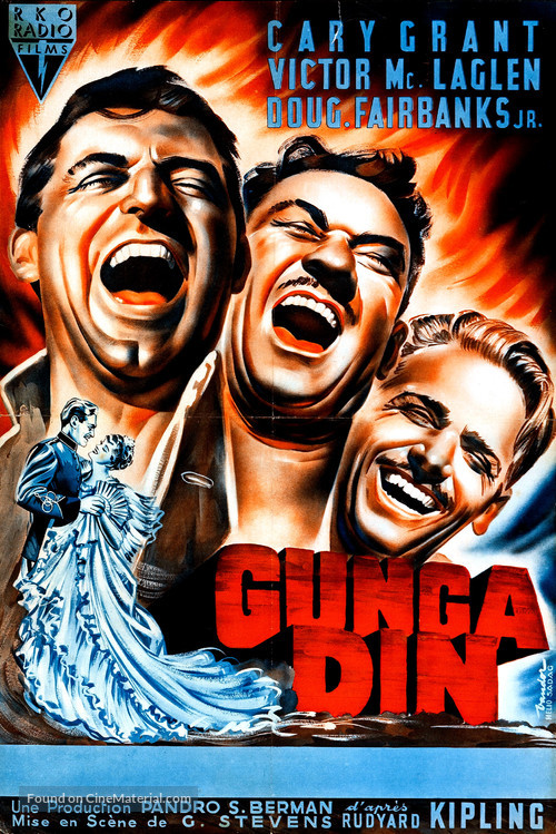 Gunga Din - French Movie Poster