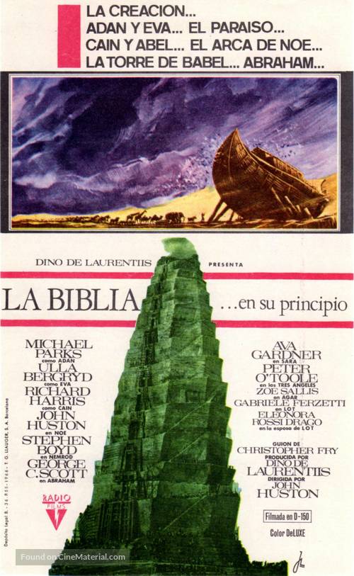 The Bible - Spanish Movie Poster