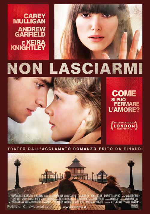 Never Let Me Go - Italian Movie Poster