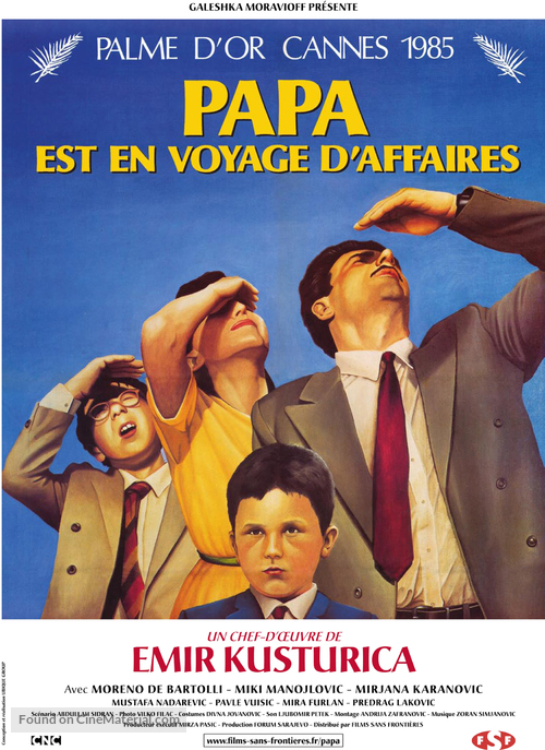 Otac na sluzbenom putu - French Re-release movie poster