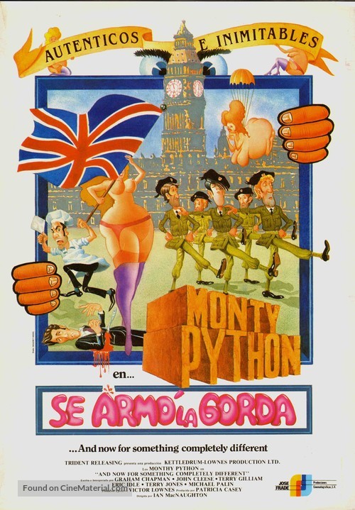 And Now for Something Completely Different - Spanish Movie Poster