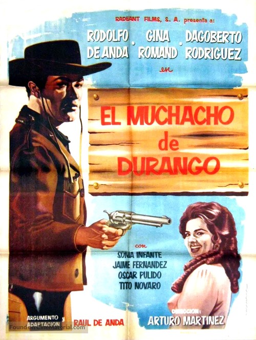 El muchacho de Durango - Mexican Movie Poster