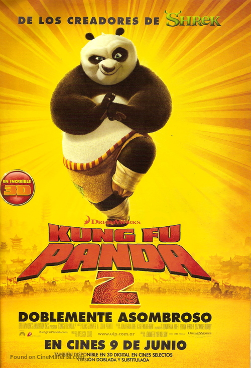 Kung Fu Panda 2 - Argentinian Movie Poster