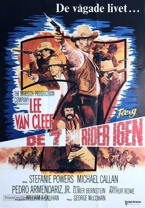 The Magnificent Seven Ride! - Swedish Movie Poster