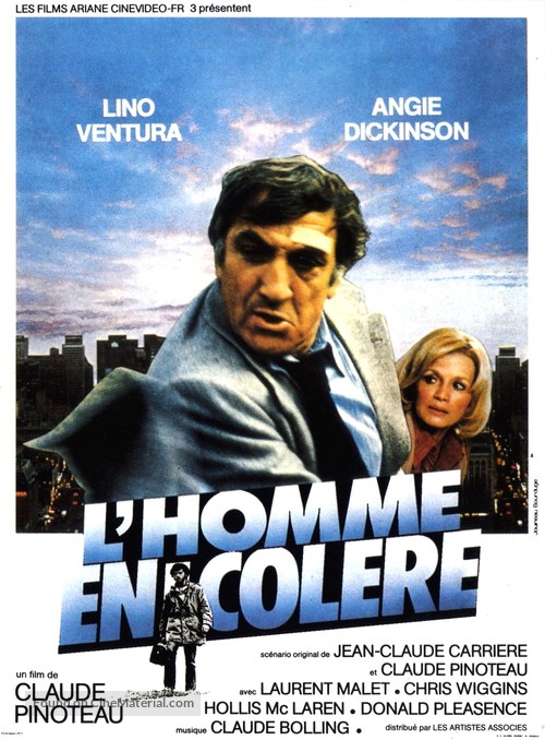 L&#039;homme en col&egrave;re - French Movie Poster