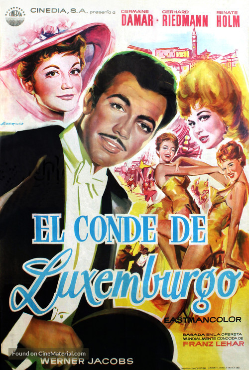 Der Graf von Luxemburg - Spanish Movie Poster