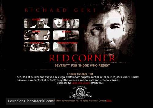Red Corner - British Movie Poster