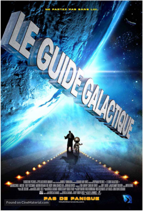 The Hitchhiker&#039;s Guide to the Galaxy - French Movie Poster