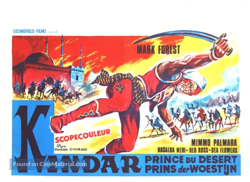 Kindar l&#039;invulnerabile - Belgian Movie Poster