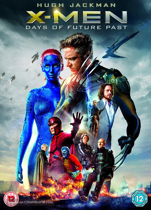 X-Men: Days of Future Past - British DVD movie cover
