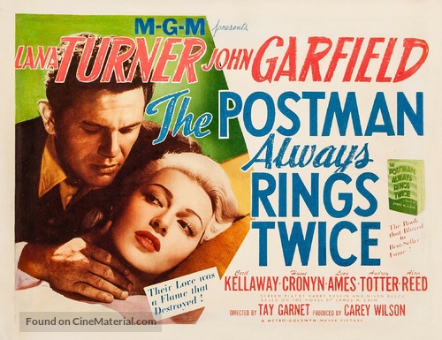 The Postman Always Rings Twice - Movie Poster