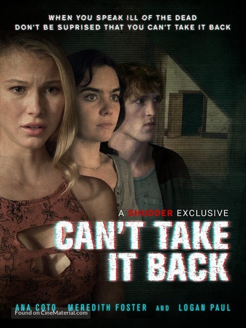 Can&#039;t Take It Back - DVD movie cover