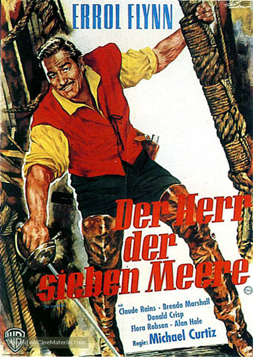 The Sea Hawk - German Movie Poster