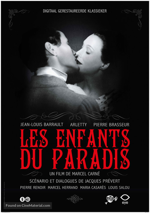 Les enfants du paradis - Dutch Movie Poster