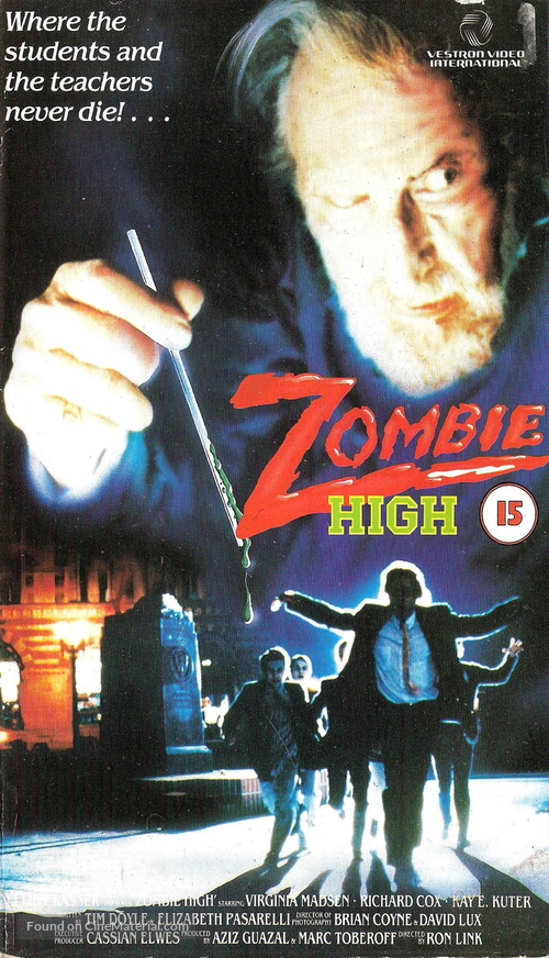 Zombie High - British VHS movie cover