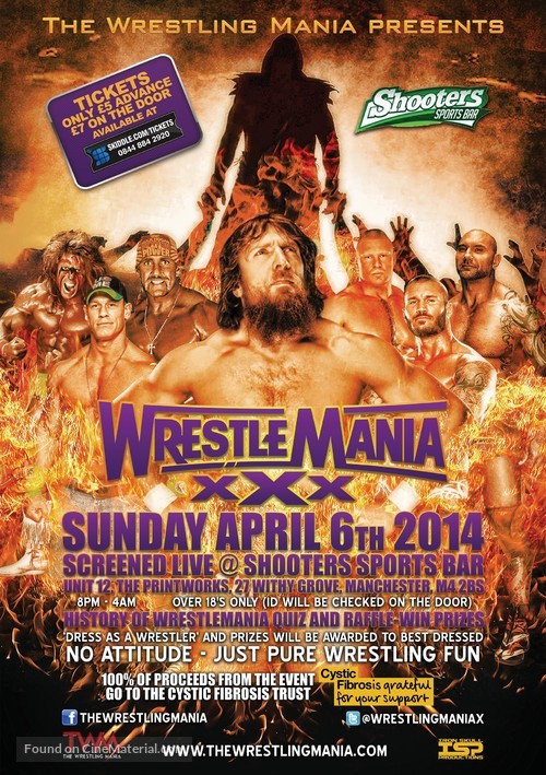 WWE WrestleMania XXX - British Movie Poster