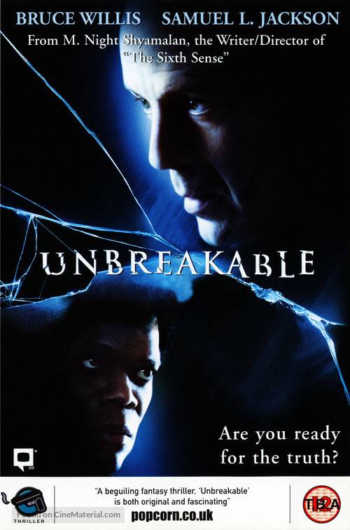 Unbreakable - British VHS movie cover