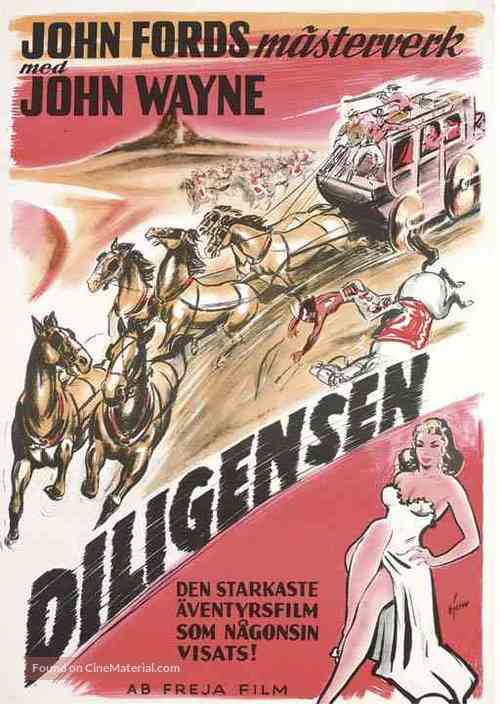 Stagecoach - Swedish Movie Poster