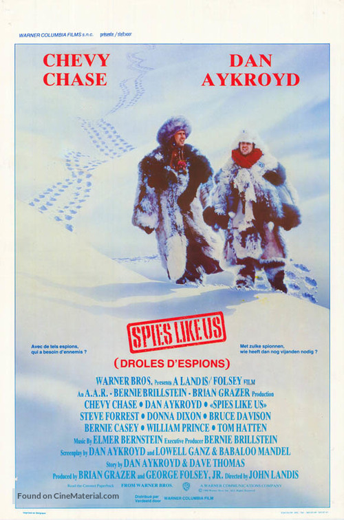 Spies Like Us - Belgian Movie Poster