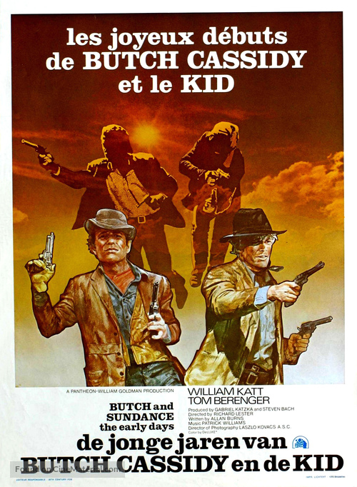 Butch and Sundance: The Early Days - Belgian Movie Poster