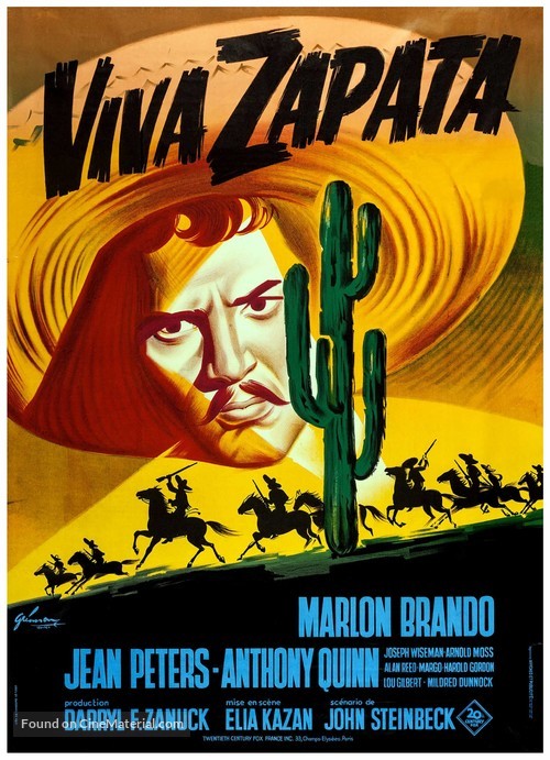 Viva Zapata! - French Movie Poster