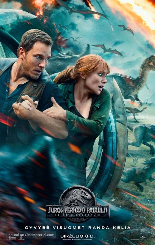 Jurassic World: Fallen Kingdom - Lithuanian Movie Poster