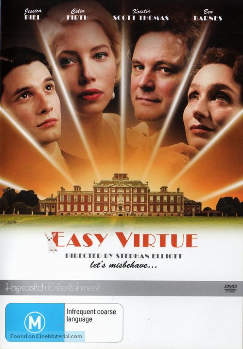 Easy Virtue - Australian DVD movie cover