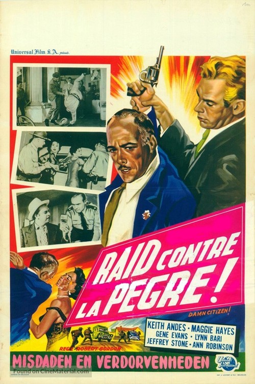 Damn Citizen - Belgian Movie Poster