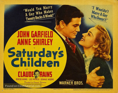 Saturday&#039;s Children - Movie Poster