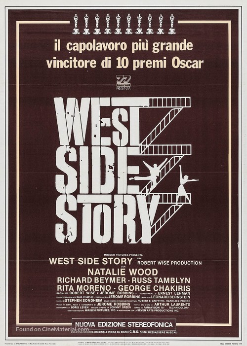 West Side Story - Italian Re-release movie poster