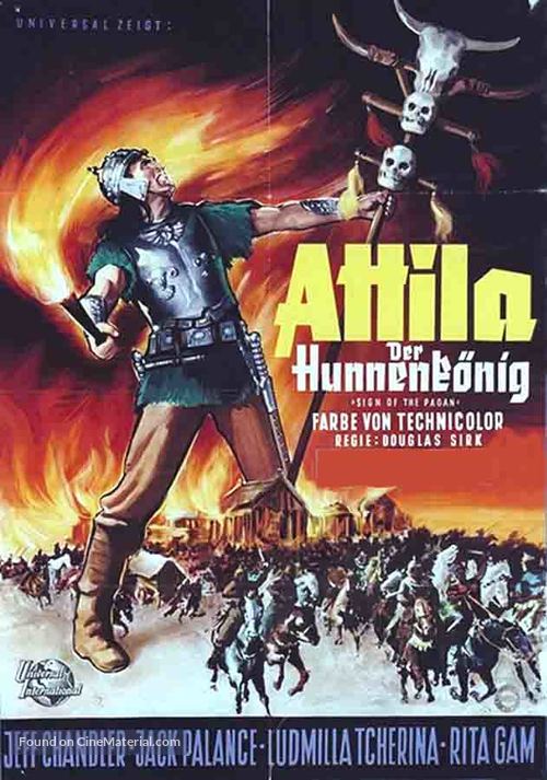 Sign of the Pagan - German Movie Poster